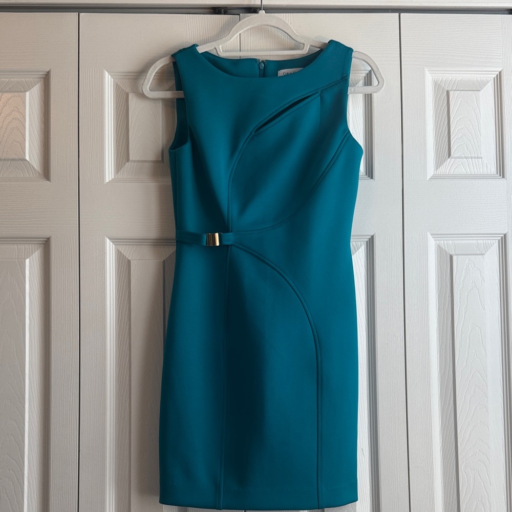 Calvin Klein Teal Cocktail Dress